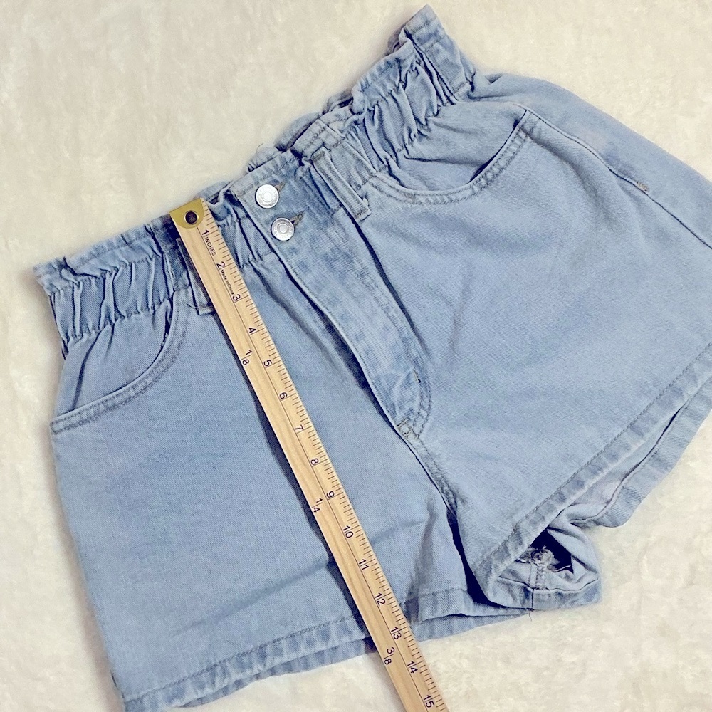Forever 21 Blue High Waist Denim Shorts - Picture 8 of 9